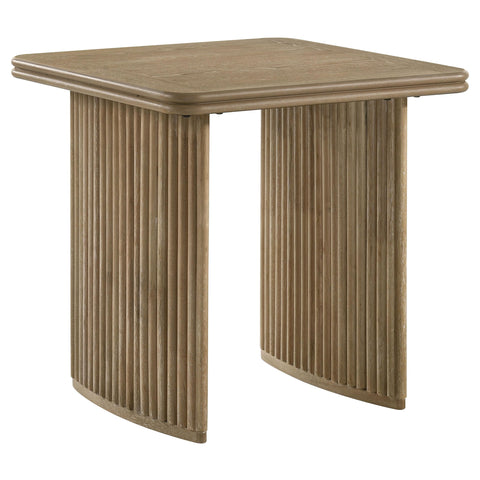 Monsen 3-piece Wood Coffee Table Set Distressed Light Brown