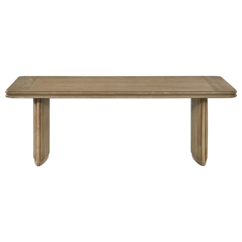 Monsen 3-piece Wood Coffee Table Set Distressed Light Brown