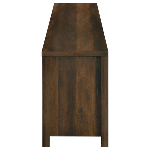 Pembroke 71-inch TV Stand Fireplace Media Console Dark Pine