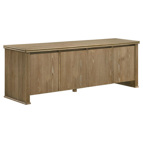 Monsen 70-inch TV Stand Media Console Distressed Light Brown