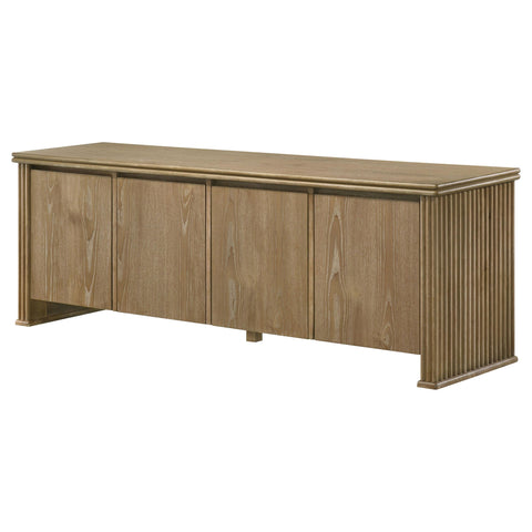 Monsen 70-inch TV Stand Media Console Distressed Light Brown