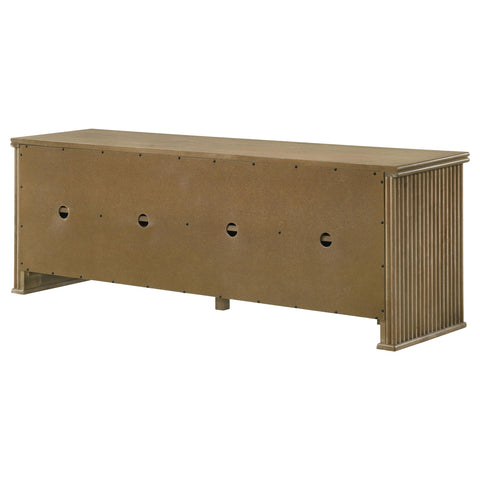 Monsen 70-inch TV Stand Media Console Distressed Light Brown