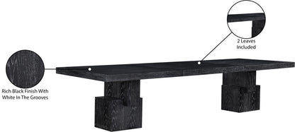 Everett Black Dining Table (3 Boxes)