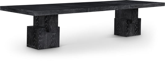 Everett Black Dining Table (3 Boxes)