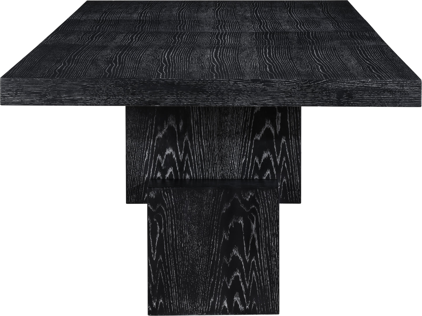 everett black dining table (3 boxes)