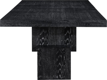 Everett Black Dining Table (3 Boxes)