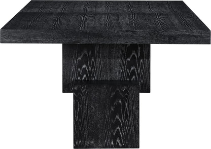 Everett Black Dining Table (3 Boxes)