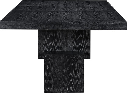 Everett Black Dining Table (3 Boxes)