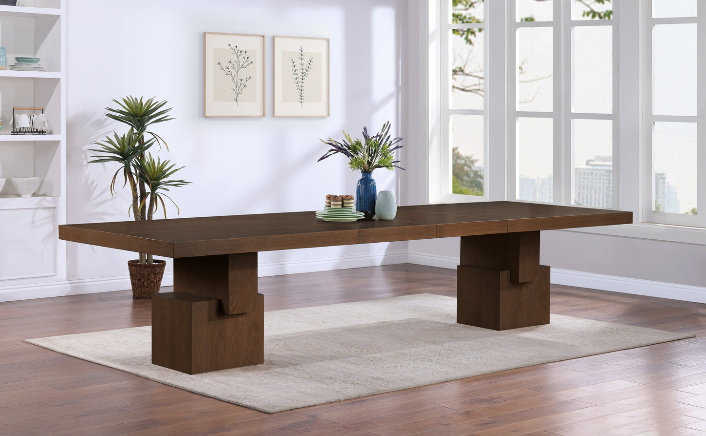 everett brown dining table (3 boxes)