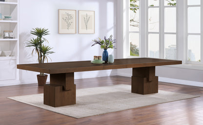 Everett Brown Dining Table (3 Boxes)