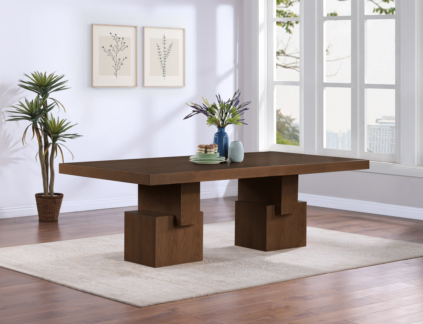 everett brown dining table (3 boxes)