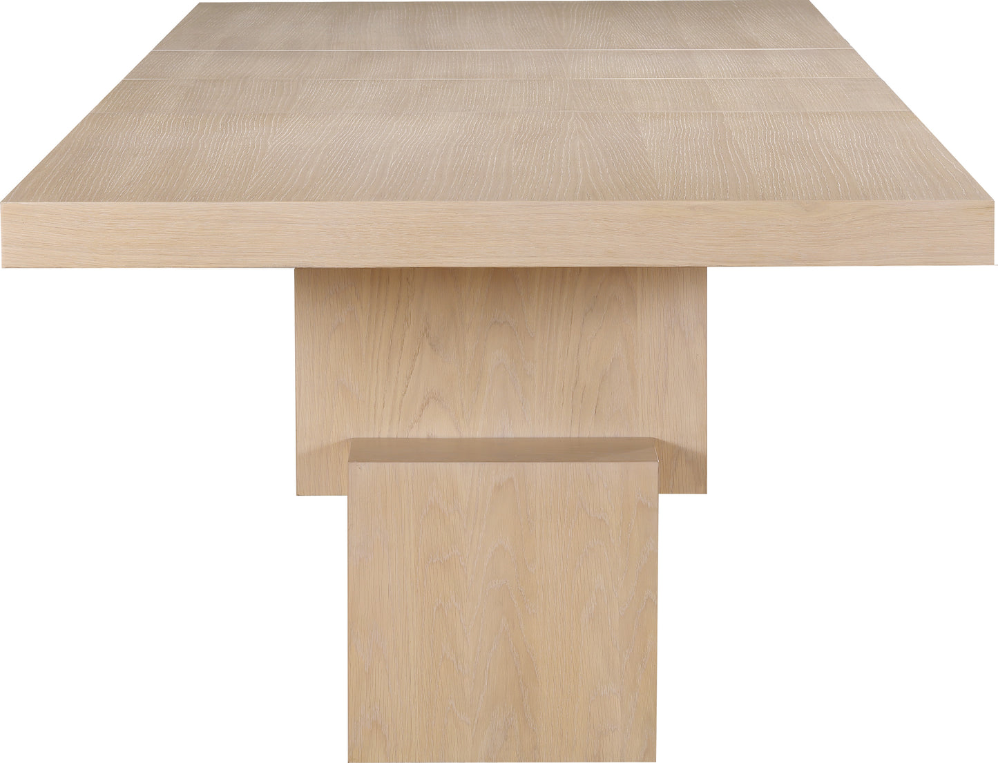 everett oak dining table (3 boxes)