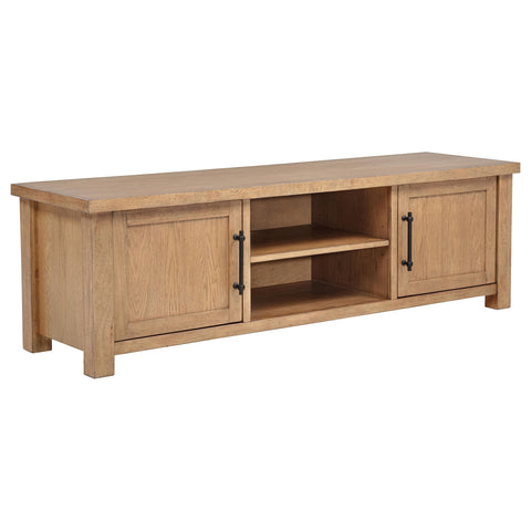 McKinney 2-Door 71-Inch Wood TV Stand Media Console Golden Oak