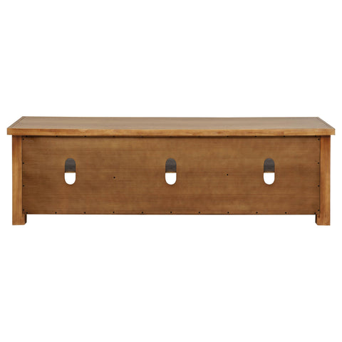 McKinney 2-Door 71-Inch Wood TV Stand Media Console Golden Oak