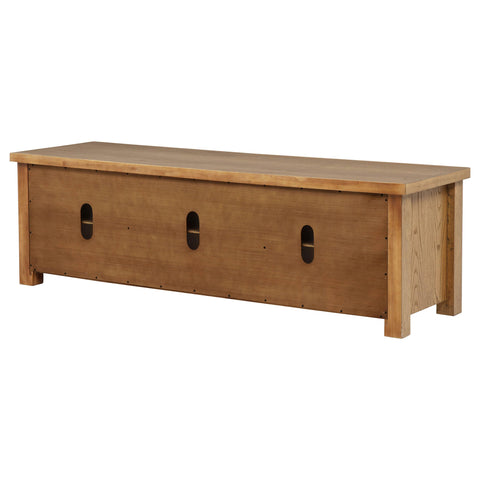 McKinney 2-Door 71-Inch Wood TV Stand Media Console Golden Oak