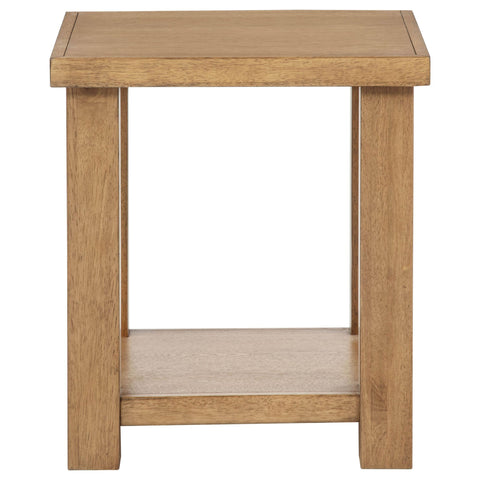 McKinney 2-Piece Wood Coffee Table Set Golden Oak