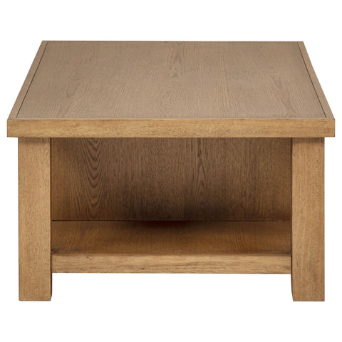 McKinney 2-Drawer Wood Coffee Table Golden Oak