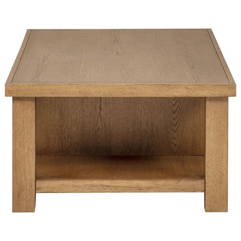McKinney 2-Drawer Wood Coffee Table Golden Oak