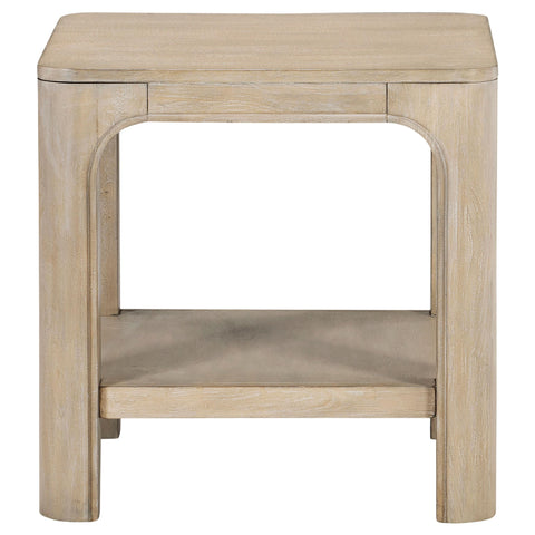 Cazen 2-piece Square Coffee Table Set Weathered Mango