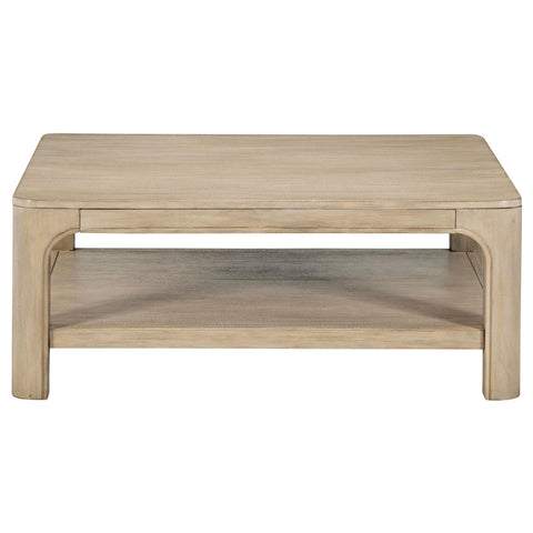 Cazen Square Wood Cocktail Coffee Table Weathered Mango