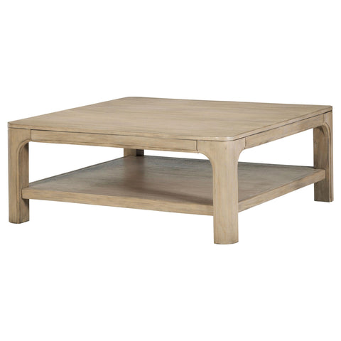 Cazen Square Wood Cocktail Coffee Table Weathered Mango