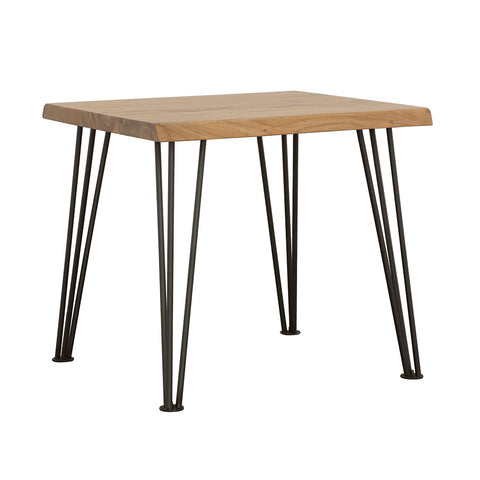 Dorinda Square Wood Top Coffee Table Natural BrownNatural