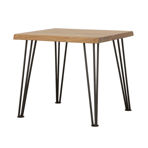 Dorinda Square Wood Top Coffee Table Natural BrownNatural