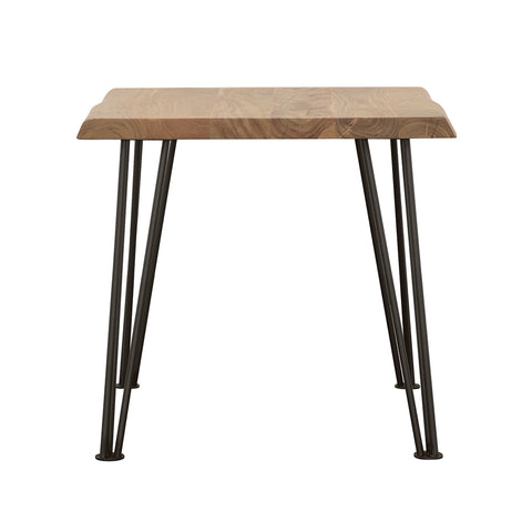 Dorinda Square Wood Top Coffee Table Natural BrownNatural