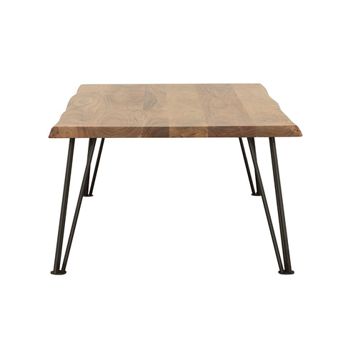 Dorinda Rectangular Wood Top Coffee Table Natural BrownNatural