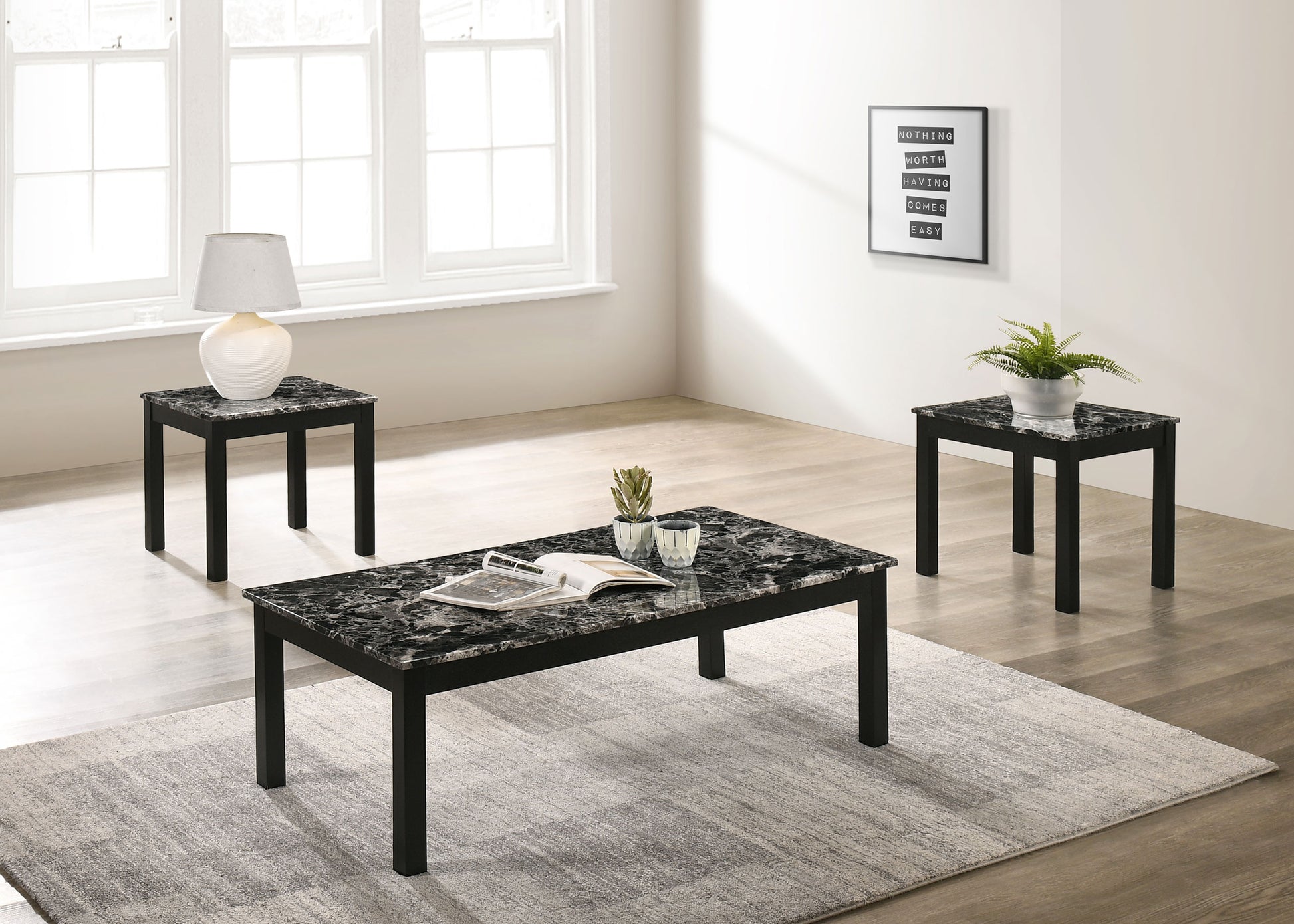 3 Pc Coffee Table Set