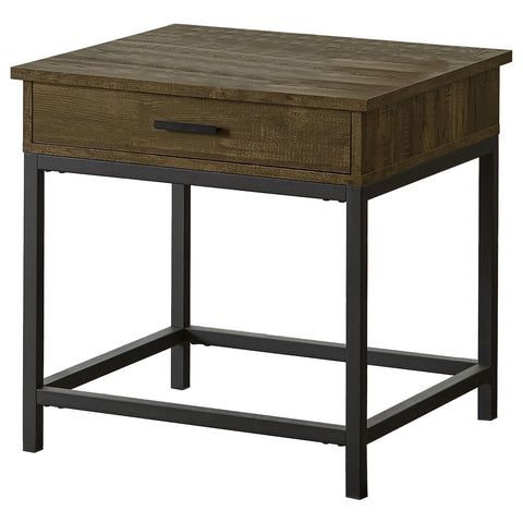 Hazlewood 2-piece Lift Top Coffee and End Table Set Brown Oak