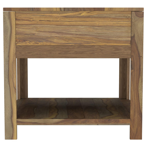 Miranda 1-drawer Solid Wood Side End Table Natural Sheesham