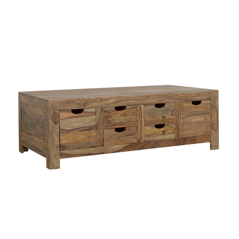 Lurlynn 6-drawer Solid Wood Coffee Table Natural SheeshamNatural