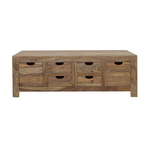 Lurlynn 6-drawer Solid Wood Coffee Table Natural SheeshamNatural