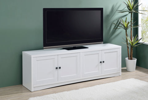 Nadia 4-door Engineered Wood 78-inch TV Stand WhiteWhite