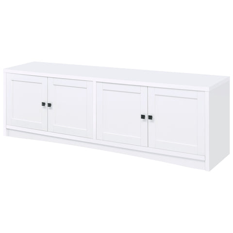Nadia 4-door Engineered Wood 78-inch TV Stand WhiteWhite