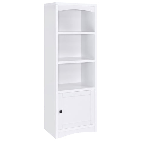 Nadia 3-shelf Engineered Wood Media Tower WhiteWhite
