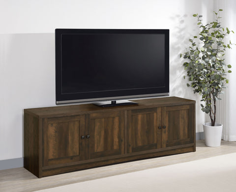 Nadia 4-door Engineered Wood 78-inch TV Stand Dark PineDark Pine