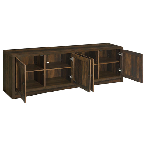 Nadia 4-door Engineered Wood 78-inch TV Stand Dark PineDark Pine