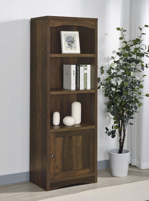 Nadia 3-shelf Engineered Wood Media Tower Dark PineDark Pine