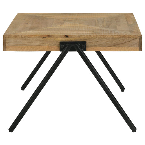 Earnest Rectangular Solid Mango Wood Coffee Table NaturalNatural