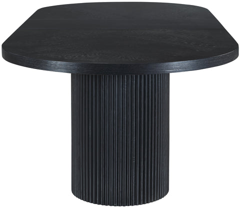 Clarita Black Oak Finish Dining Table (3 Boxes) T