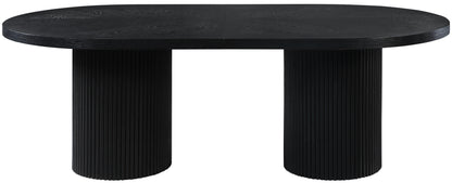 Clarita Black Oak Finish Dining Table (3 Boxes) T