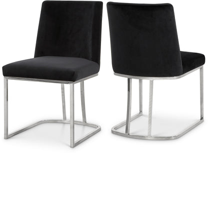 Winnie Black Velvet Dining Chair