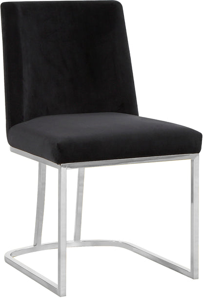 Winnie Black Velvet Dining Chair