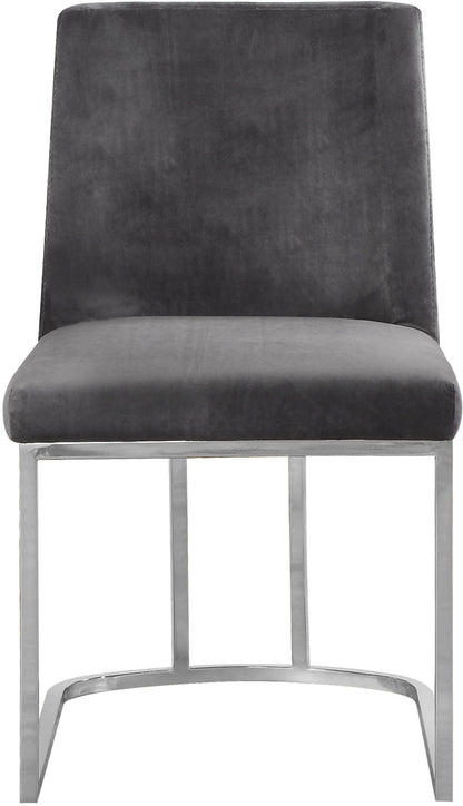 Winnie Grey Velvet Dining Chair