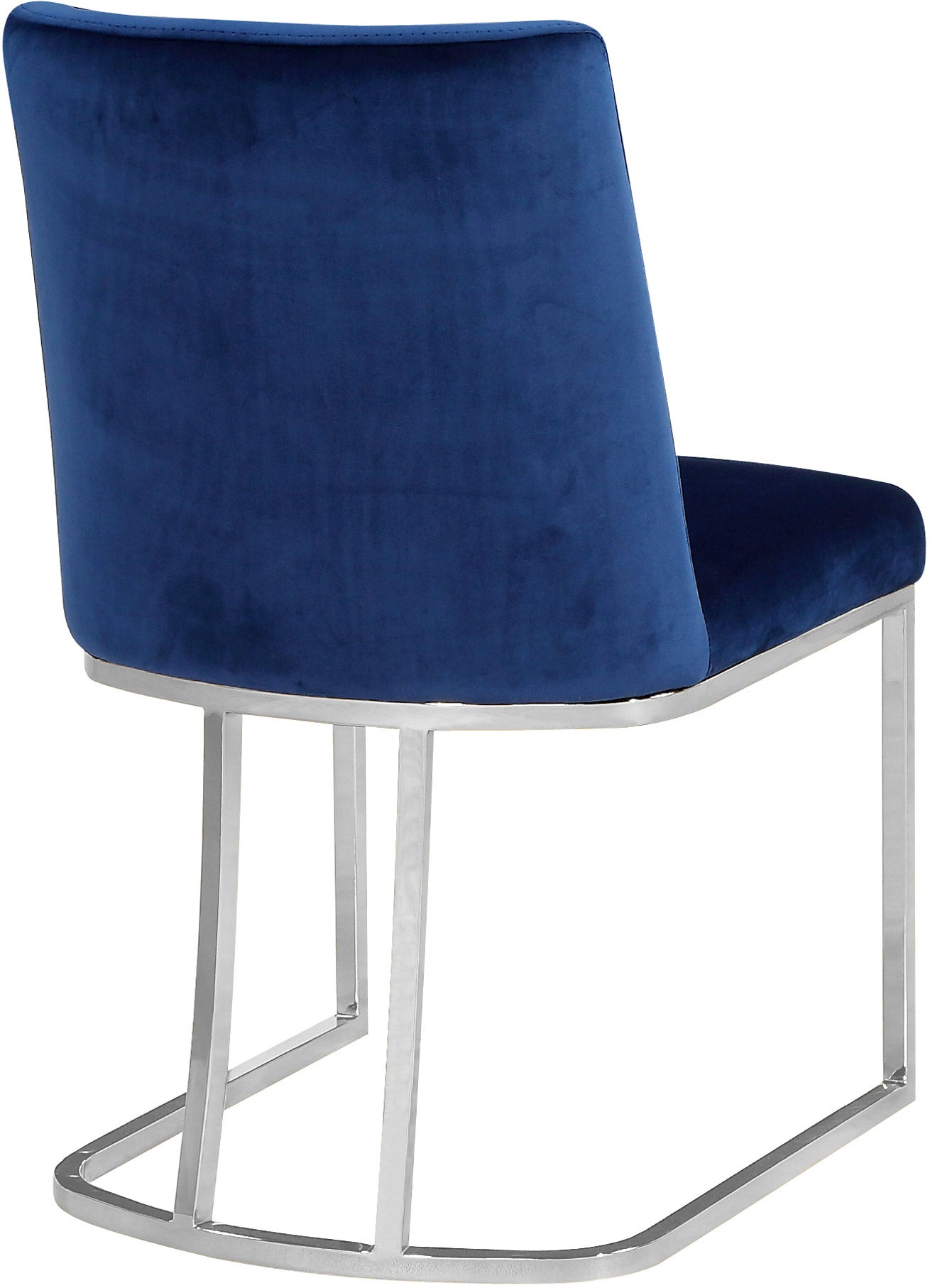 winnie navy velvet dining chair