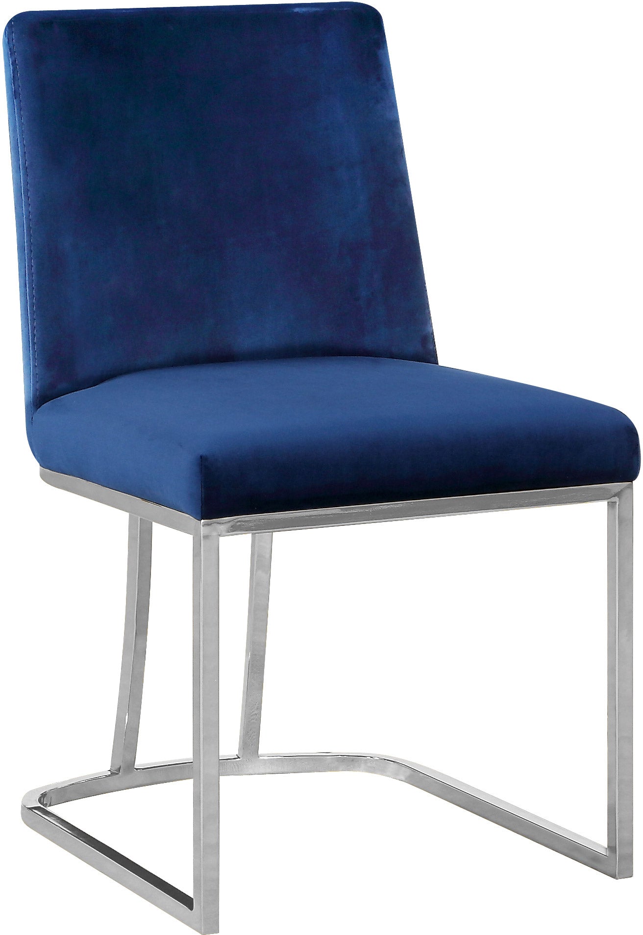 winnie navy velvet dining chair