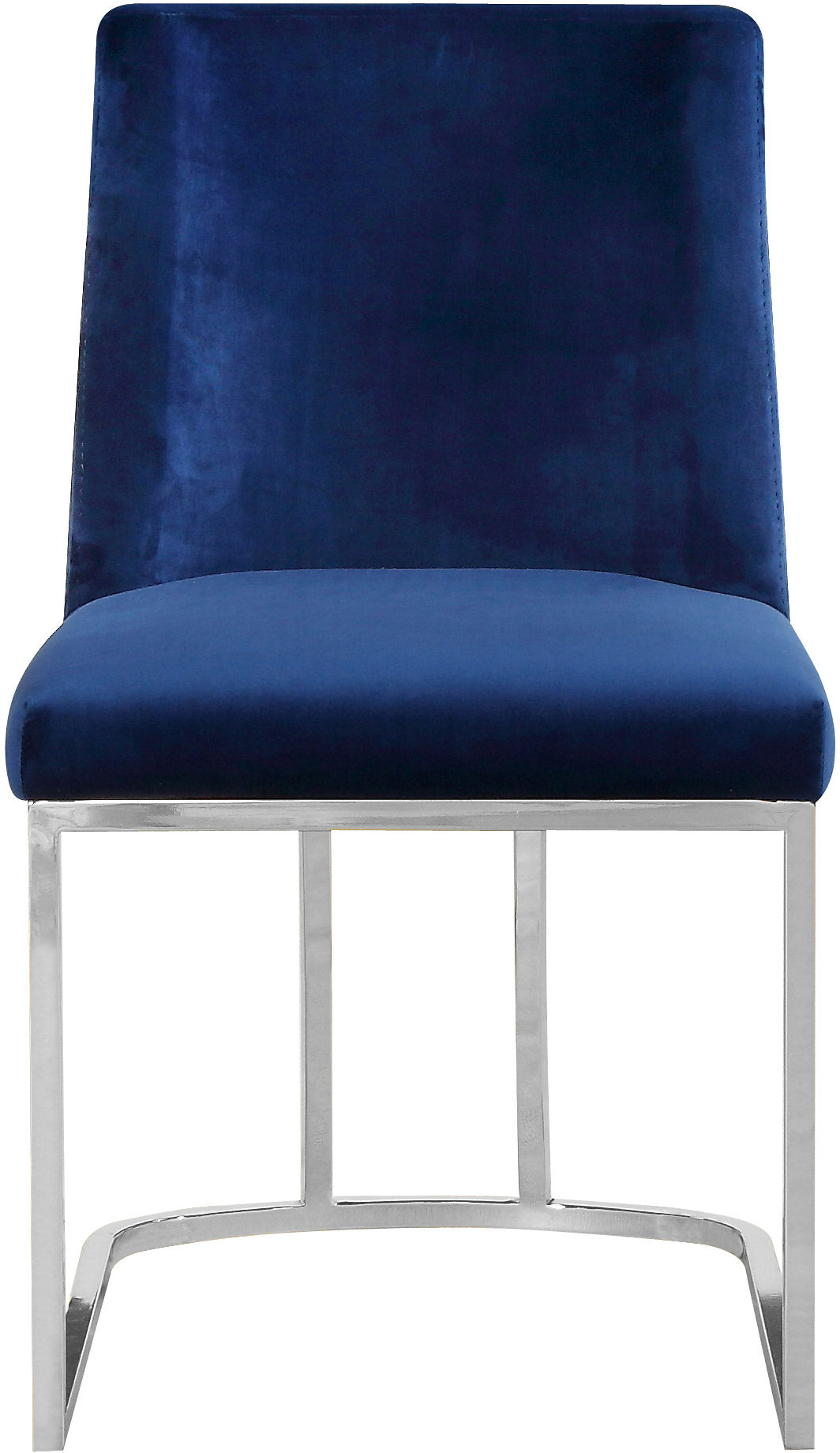 winnie navy velvet dining chair