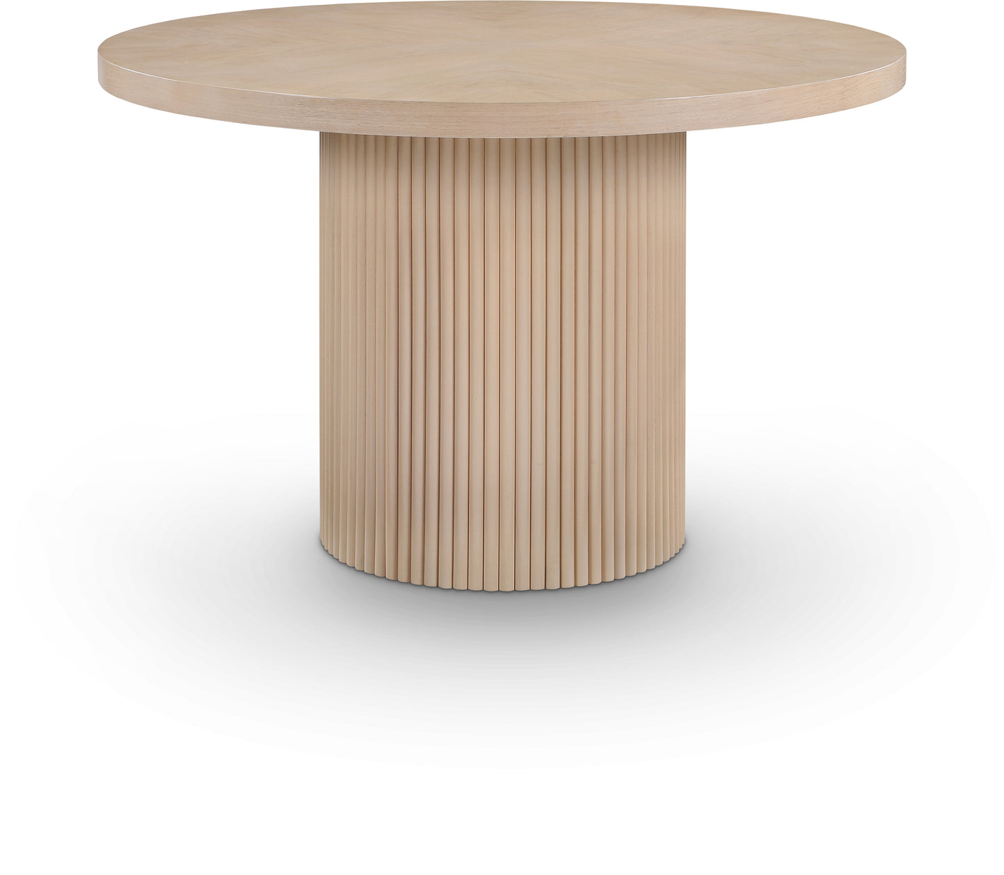 gavin natural oak veneer dining table